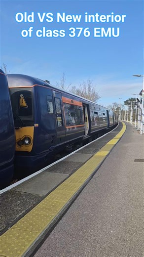OLD VS New interior of Class 376 EMU