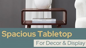 Convenience Concepts Napa 18 in. W Black 24 in. H Rectangle End Table with Storage Cubby R6-370