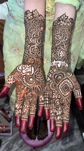 beautiful bridal mehendi 💕 #mehndi