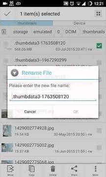 How to get rid of thumbdata file in Android