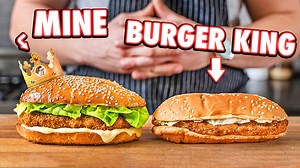 Making the Burger King Original Chicken Sandwich At Home | But Better | Chef Joshua Weissman