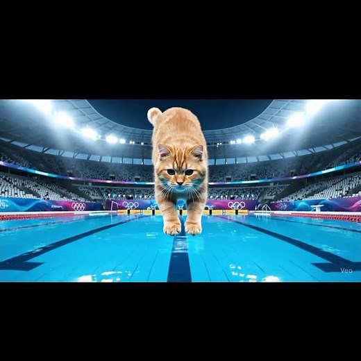 Epic Cat Olympic Jump 🐱🔥 | Funny Cat Diving into Water