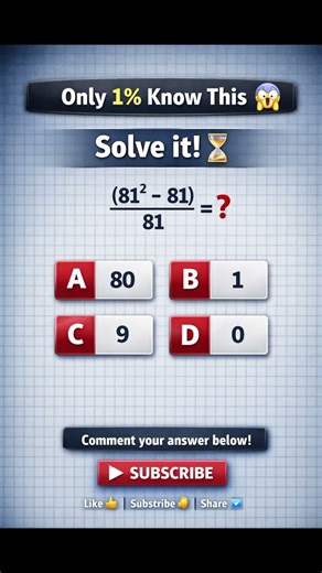 Only 1% Can Solve This! 🤯 | Math Challenge