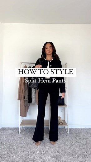 137K views · 63 reactions | How To Style: Split Hem Pants for Every Day of the Week ️ Which look is your fave?! The NEW @spanx Perfect Double Slit Pants are quite literally magic - so flattering, comfortable, and go with everything! Use code NENAXSPANX for 10% OFF purchase + free shipping and returns! #spanxpartner #liketkit #ltkworkwear #howtostyle #widelegpants #officeoutfit #officefashion #businesscasual #workwear #outfitsoftheweek #styleinspo | Nena Evans Blog | Facebook