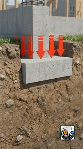 How Does a Footing Distribute Building Load? #Footing #LoadDistribution