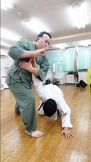 合気道 打撃の捌き 右フルスイングパンチ・ハイキック #武道 #martialarts #格闘技