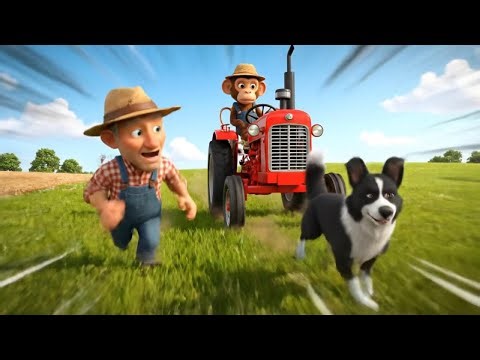 🐒🚜 NaNa’s Crazy Tractor Adventure | A Funny & Heartwarming Farm Story