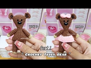 Crochet Mr. Bean & Mrs. Lottie's Teddy Bear Amigurumi 🧸 Easy Tutorial