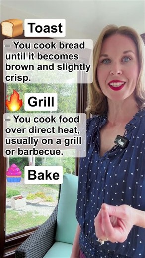 Toast vs Grill vs Bake | What's the difference? #english