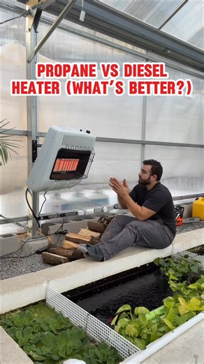56K views · 788 reactions | The propane heater has been SO much better/easier/cheaper to run in the one week that I’ve had it. I like it so much more than the diesel heaters, kind of consider considering selling these heaters and just getting two propane ones instead. #propane #heater #deisel #greenhouse #fish | Luke’s Goldies | Facebook