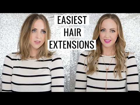 How to Put On Hair Extensions: Hidden Crown Hair Extensions Review + Demo