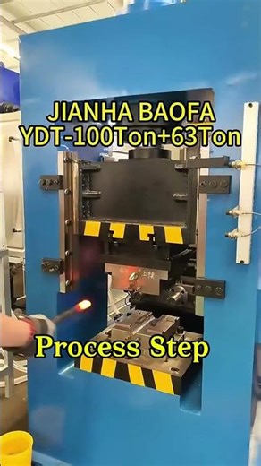 #hydraulicpress Heavy-Duty Horizontal Heat Forging Machine 160T + 100T Dual-Cylinder Configuration