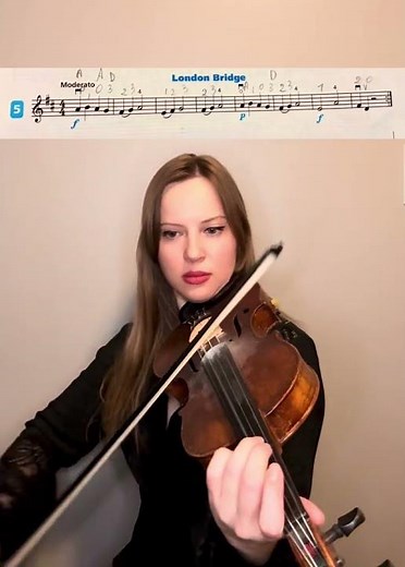 Beginner Violin Tutorial – London Bridge 🎻