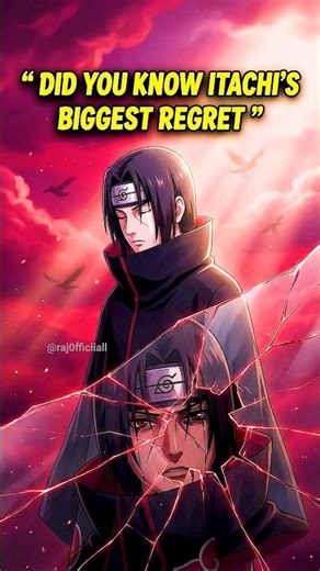 Itachi’s Hidden Regret Explained! Naruto Explained #sportsshorts #jujutsukaisen #itachi