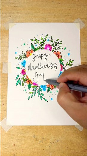 Handmade Mother's Day Card with Floral Art | Watercolor Inspiration
