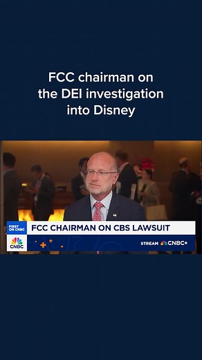 7.8K views · 43 reactions | Brendan Carr, FCC chairman, discusses the investigation into Disney's DEI policies. | CNBC | Facebook