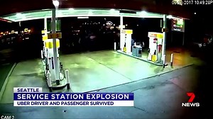 862K views · 6.8K reactions | An Uber driver and his passenger have survived a fiery crash at a Seattle petrol station. www.7news.com.au #7News | 7NEWS Melbourne | Facebook