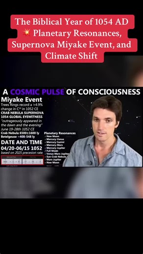 The Biblical Year of 1054 AD 💥 Planetary Resonances, Supernova Miyake Event, and Climate Shift#NASA #3IATLAS