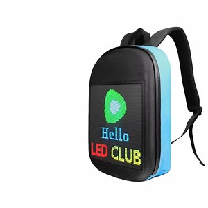 [Hot Item] Popular Advertising LED Sequin Screen Waterproof Travel Big LED Backpack