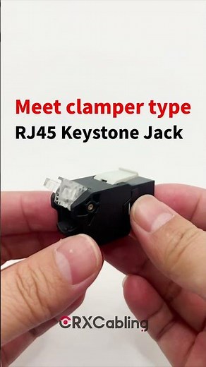 Cable Clamper Keystone Jack: Easier Installation Without Cable Ties | CRXCabling
