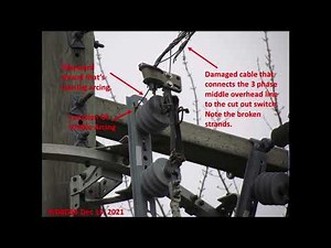 RFI on 160 & 80 meters at WD8DSB from arcing power pole (visible arcing at night). Dec 18, 2021