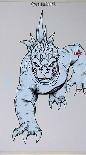 Godzilla how to draw #Godzilla #drawing