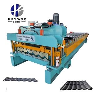[Hot Item] Glazed Tile Roll Forming Machine with Hydraulic Press and Cut System for House and Factory Building