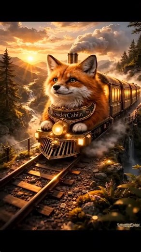 Fox Train Running Through the Mountains 🦊🚂