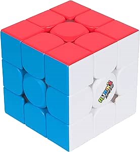 Rubik’s Cube, 3x3 Magnetic Speed Cube for Super Fast Solves, Twisting Fidget Toy, Challenging Brain Teaser & Sensory Puzzle for Adults, Teens, & Kids, for Ages 8 & Up