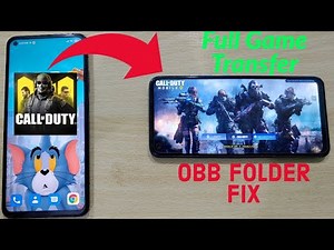 Call Of Duty Mobile Transfer To Other Phone Full Game Android 10/11 Obb Folder Hide Fix