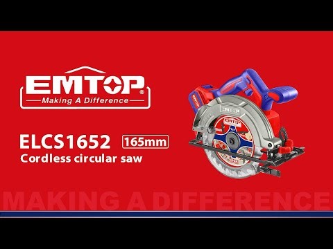 EMTOP Cordless circular saw ELCS1652
