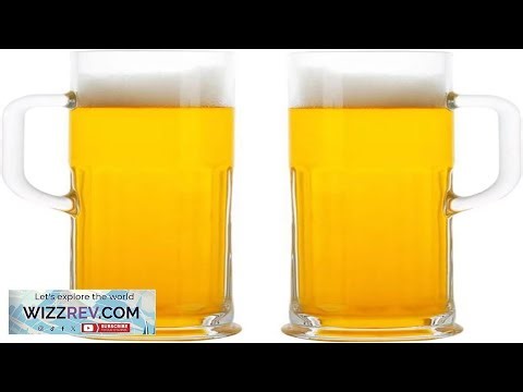 Long Beer Mug Set of 2 21 oz Heavy British Pub Thick