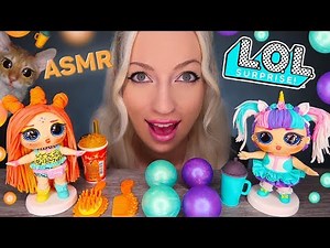 ASMR EATING EDIBLE LOL DOLL (EDIBLE HAIR BRUSH, CHOCOLATE BALLS, CANDY, CAKE) MUKBANG 먹방 JELLA ASMR