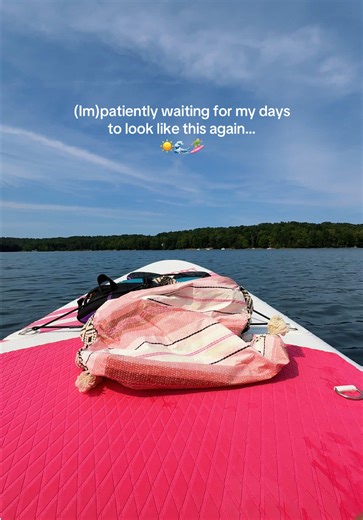 Enjoying Paddleboarding in the Summer Sun