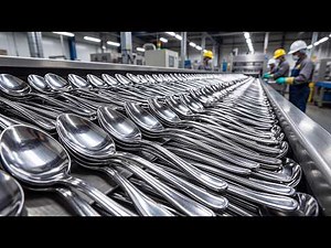 How Stainless Steel Spoons Are Made in a Factory