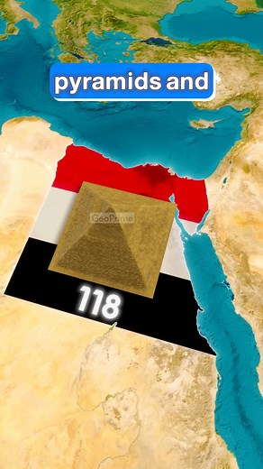 The Country with the Most Pyramids—It’s Not Egypt!🔥 #GeoPrime #map #reel #instagood #love #reelsinstagram #instagram #maps #reels #Amazing #viralreels #facebookviral #reelsvideoシ #Egypt #Sudan #pyramidsofgiza #AncientCivilizations #GrandEgyptianMuseum | GeoPrime