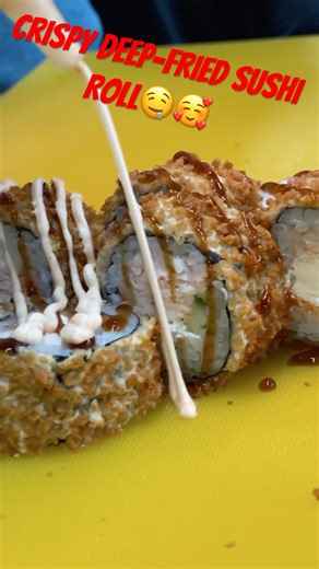Crispy Deep-Fried Sushi Roll | Chef Das #sushi #food #FriedSushi #CrispyRoll #SushiLover #sushilife