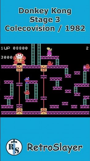 Donkey Kong Stage 3 Gameplay Colecovision #retrogaming #colecovision #donkeykong