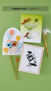 Raise a glass to stylish celebration with the Happier Hour Collection by Spellbinders. Inspired by life’s most memorable toasts—from weddings and birthdays to spontaneous cheers—this chic assortment of etched dies and BetterPress Sentiments pairs sophisticated drink designs with clever, celebratory phrases. Build dazzling cocktails and decadent milkshakes brimming with personality or mix and match elements for cards that sparkle with wit and charm. Each die and press plate set—A Special Toast, S