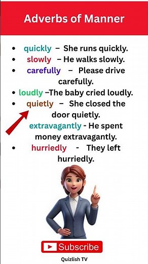 Learn Adverbs of Manner | How Actions Happen | English Grammar Lesson