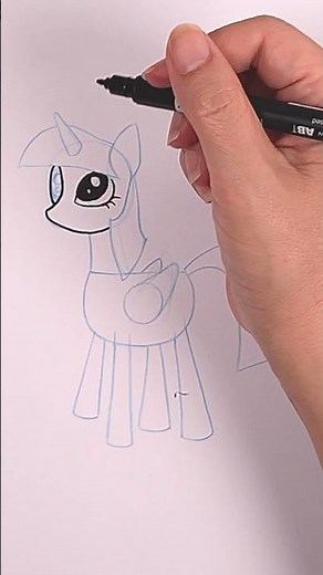 How To Draw Twilight Sparkle from My Little Pony | Easy For Kids And Toddlers Step By Step