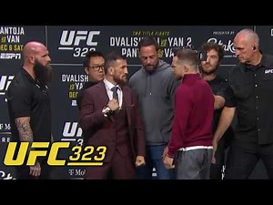 Faceoffs from the UFC 323 Press Conference | ESPN MMA