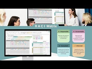 RACI MATRIX - TEAM TASK RESPONSIBILITY ASSIGNMENT - EXCEL TOOL