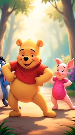 cute pooh dance #cute #cuteanimal