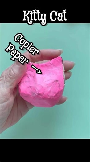 Papier Mâché Kitty Transformation Twist for Art Doll Possibilities