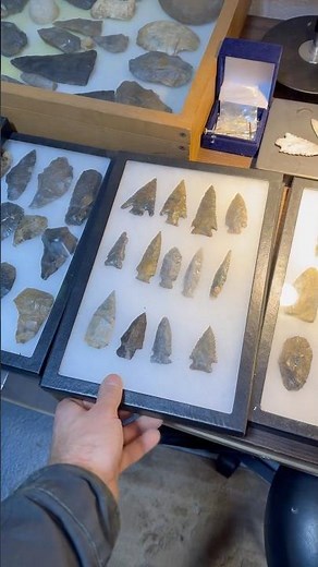 Native American Artifact Collection #arrowhead #history #handmade