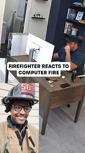 Firefighter Reacts: Computer Fire 💻 Get prepared for anything at https://bit.ly/EFBFB22625 | Prepared Hero