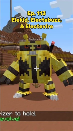 How to Catch Elekid , Electabuzz, & Electevire in Cobblemon! #cobblemon #shorts #minecraft #pokemon