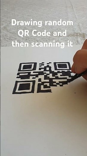 drawing random QR Code and then scanning it #drawing