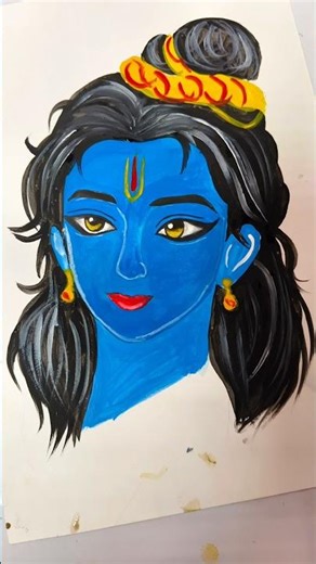 How to draw Lord Ram | Ram Navami special painting | Easy Ram ji drawing | Ram Lalla art #shorts